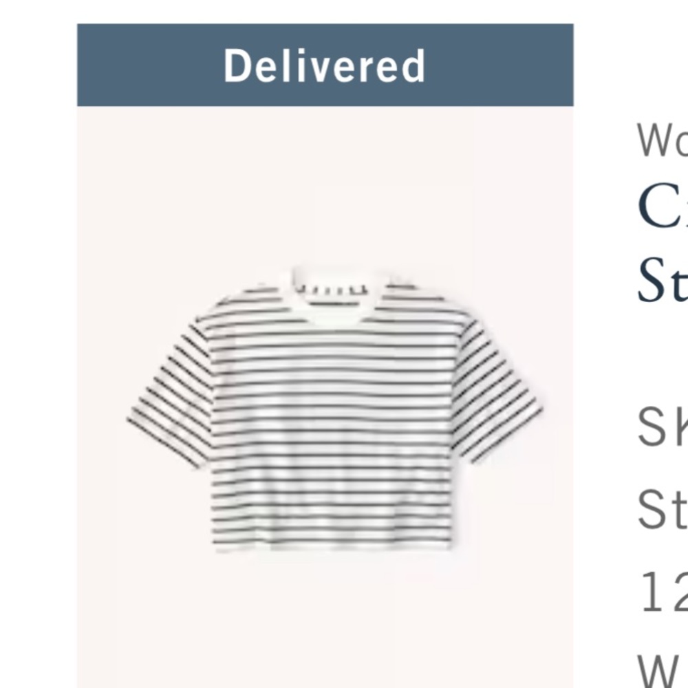 Cropped boyfriend striped shirt